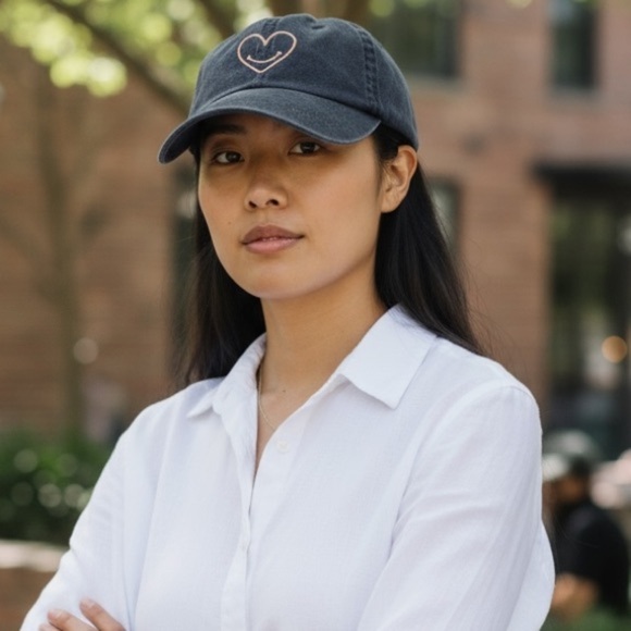 cinq a sept Accessories - cinq à sept Smiley Heart Hat OS Adjustable | New
